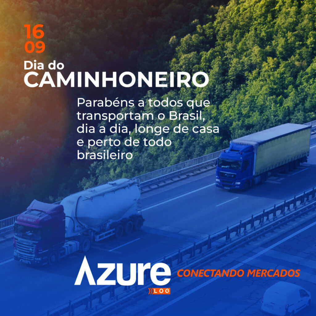 Post Dia do Caminhoneiro - Trabalho de marketing digital em Joinville para Azure Log, cliente da Laurenz Marketing Digital em Joinville