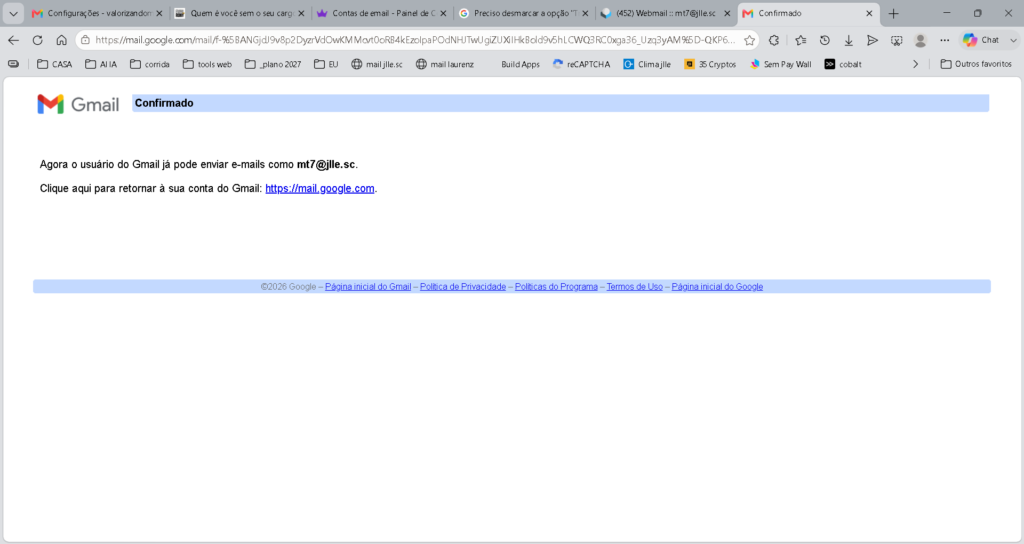 Email profissional no gmail - parte 6